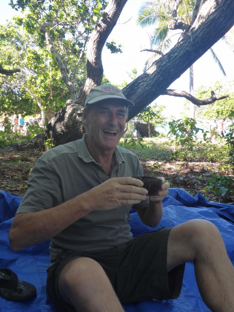 First Kava: Russ drinking his first Kava